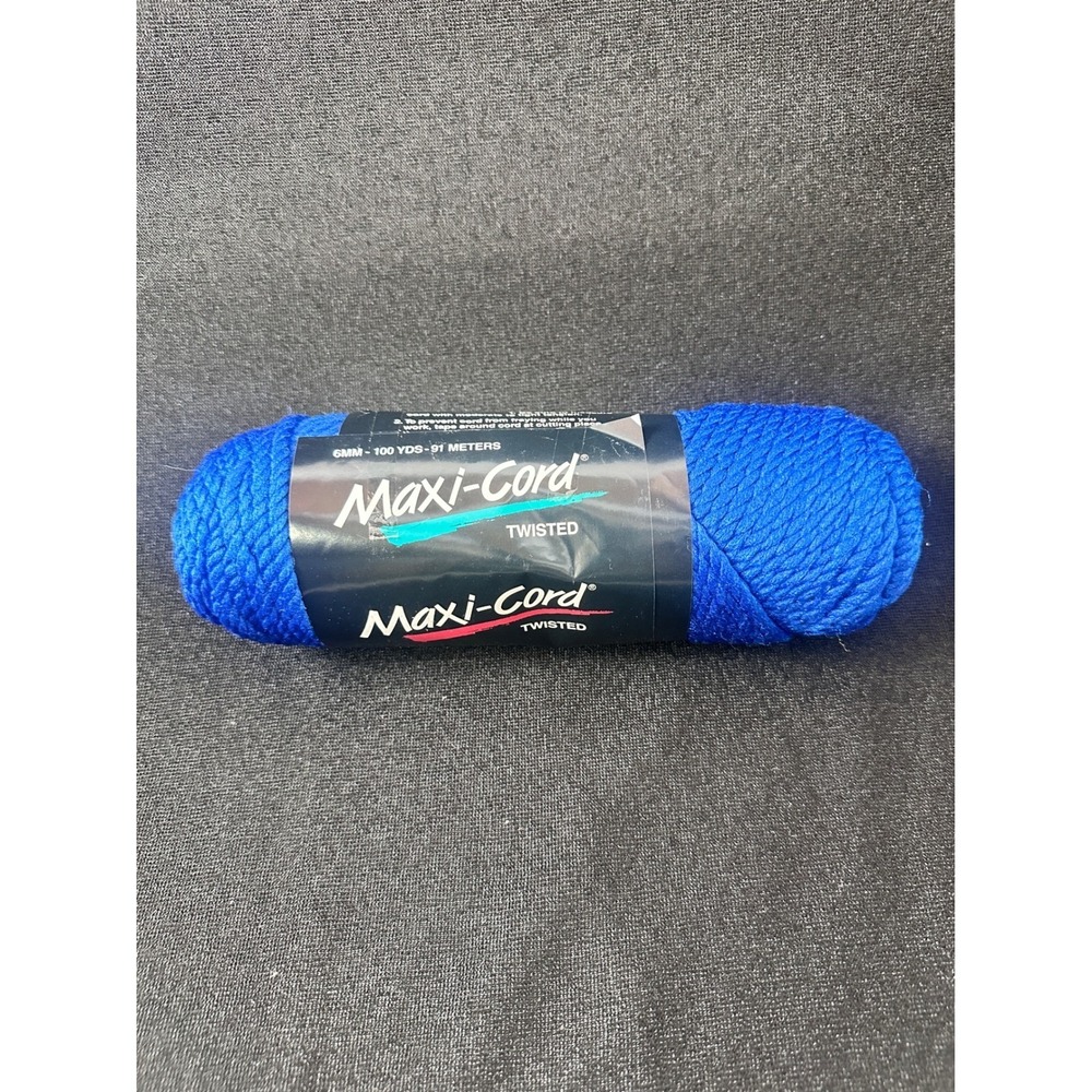 Maxi-Cord Twisted Royal‎ Blue Polypropylene Macrame Cord 6MM 100 YDS